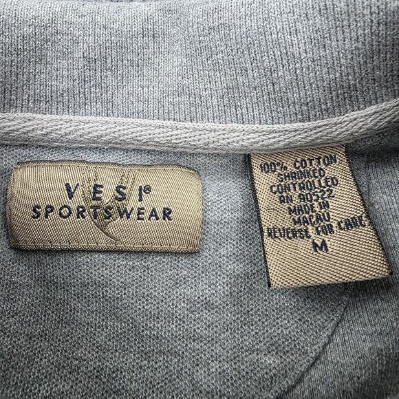 Vintage Ohio State Buckeyes Polo Shirt Men Medium Gray NCAA Football Embroidered - Picture 2 of 16